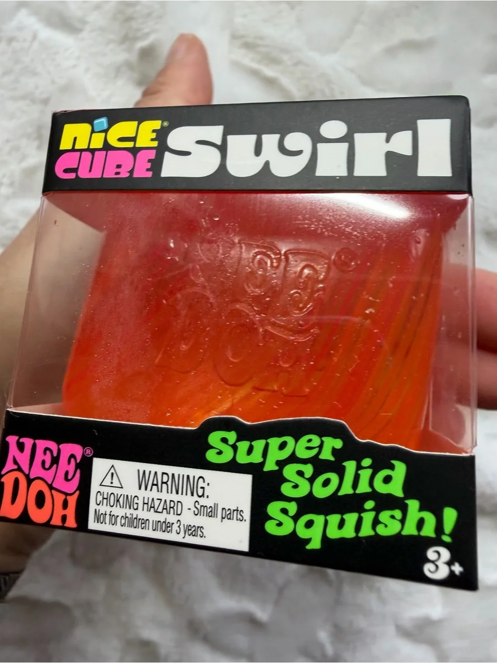 🧡❤️💛✨ **NIB – RARE NEEDOH NICE CUBE SWIRL ORANGE, RED & YELLOW!** ✨💛❤️🧡